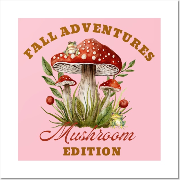 Mushroom Frog Wall Art by Tuff Tees